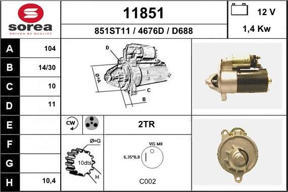 EAI 11851 - Démarreur cwaw.fr