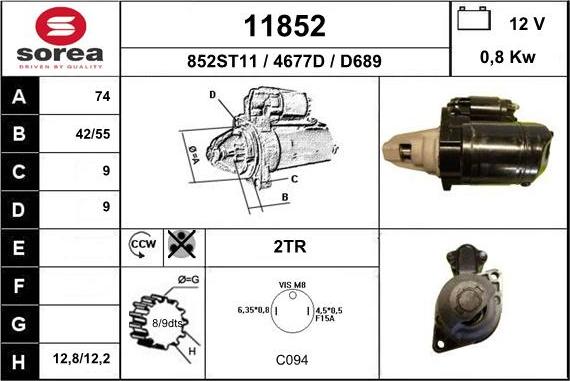 EAI 11852 - Démarreur cwaw.fr