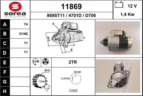 EAI 11869 - Démarreur cwaw.fr