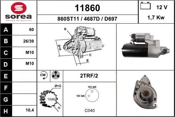 EAI 11860 - Démarreur cwaw.fr