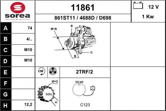 EAI 11861 - Démarreur cwaw.fr