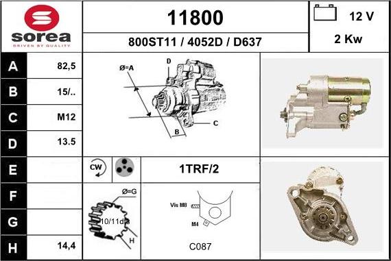 EAI 11800 - Démarreur cwaw.fr