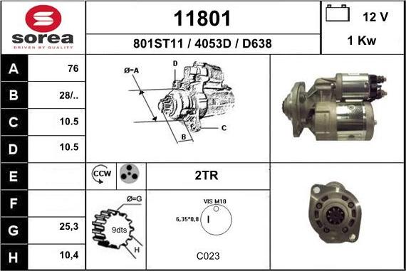 EAI 11801 - Démarreur cwaw.fr