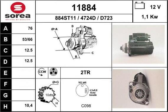 EAI 11884 - Démarreur cwaw.fr