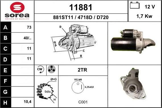 EAI 11881 - Démarreur cwaw.fr