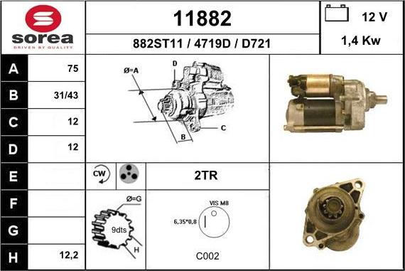 EAI 11882 - Démarreur cwaw.fr