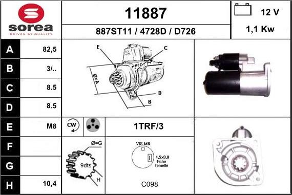 EAI 11887 - Démarreur cwaw.fr