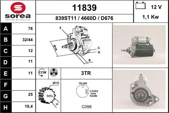 EAI 11839 - Démarreur cwaw.fr