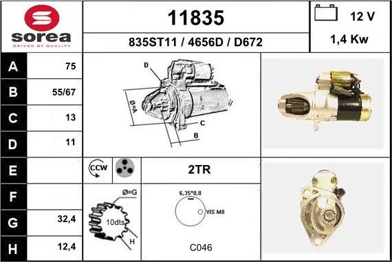 EAI 11835 - Démarreur cwaw.fr