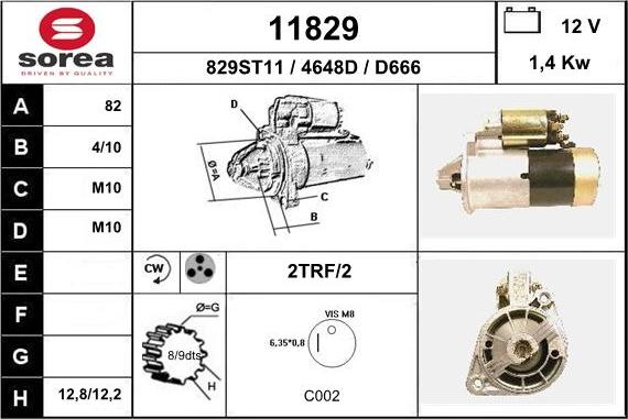 EAI 11829 - Démarreur cwaw.fr