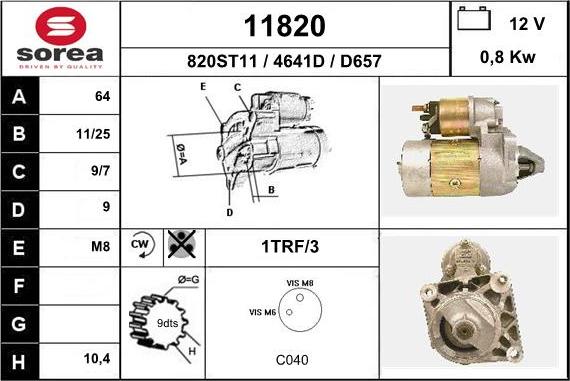 EAI 11820 - Démarreur cwaw.fr