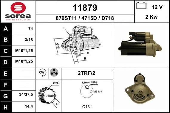 EAI 11879 - Démarreur cwaw.fr