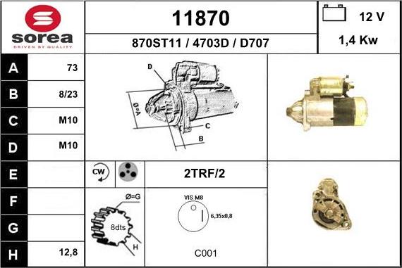 EAI 11870 - Démarreur cwaw.fr