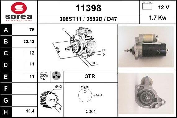 EAI 11398 - Démarreur cwaw.fr