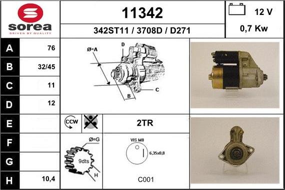 EAI 11342 - Démarreur cwaw.fr