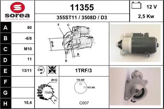 EAI 11355 - Démarreur cwaw.fr