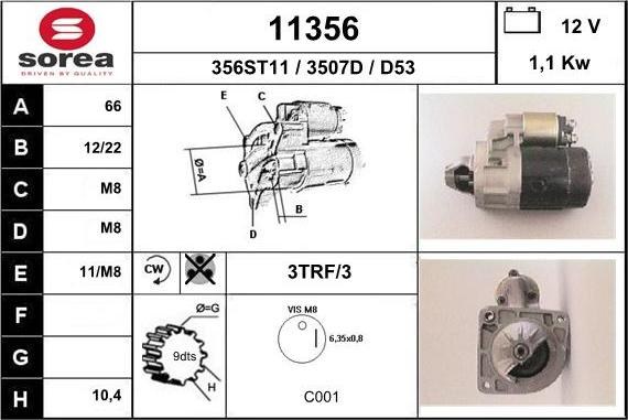 EAI 11356 - Démarreur cwaw.fr