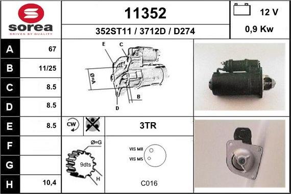 EAI 11352 - Démarreur cwaw.fr