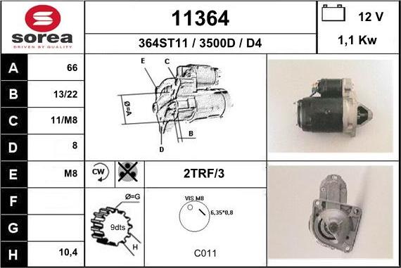 EAI 11364 - Démarreur cwaw.fr