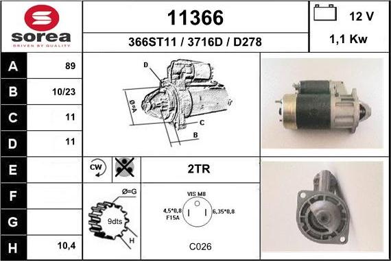 EAI 11366 - Démarreur cwaw.fr