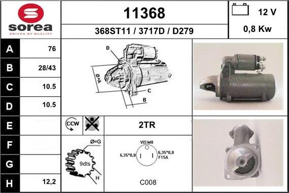 EAI 11368 - Démarreur cwaw.fr