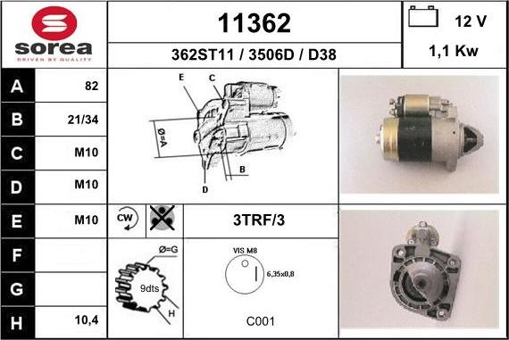 EAI 11362 - Démarreur cwaw.fr