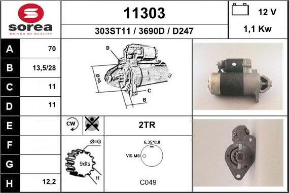 EAI 11303 - Démarreur cwaw.fr