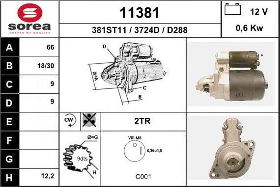 EAI 11381 - Démarreur cwaw.fr