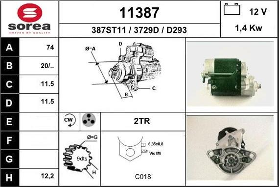 EAI 11387 - Démarreur cwaw.fr