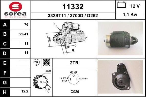 EAI 11332 - Démarreur cwaw.fr