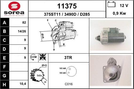 EAI 11375 - Démarreur cwaw.fr