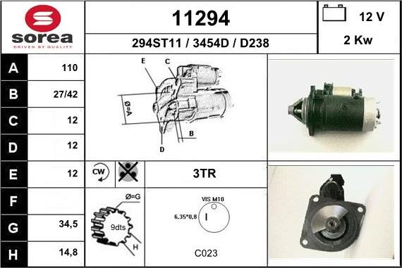 EAI 11294 - Démarreur cwaw.fr