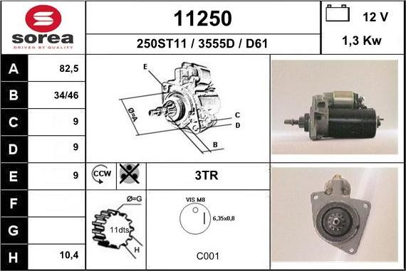 EAI 11250 - Démarreur cwaw.fr