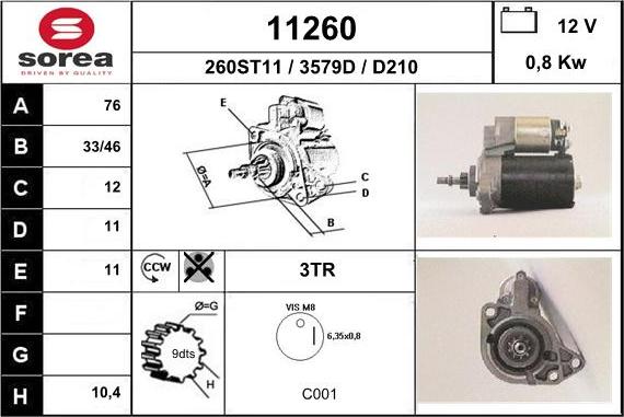 EAI 11260 - Démarreur cwaw.fr