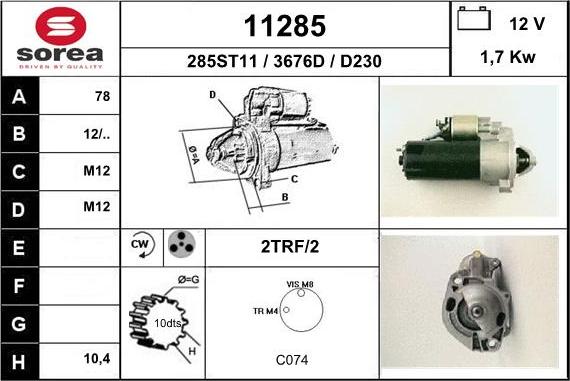 EAI 11285 - Démarreur cwaw.fr