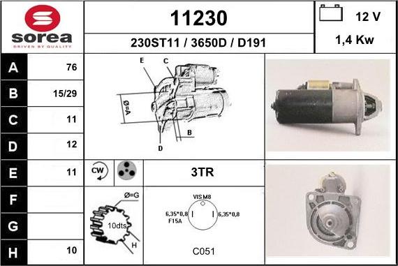 EAI 11230 - Démarreur cwaw.fr