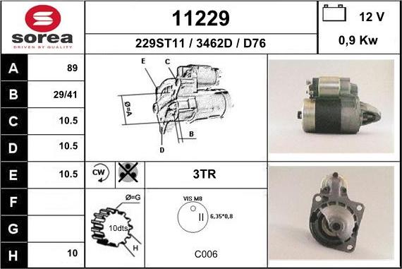 EAI 11229 - Démarreur cwaw.fr