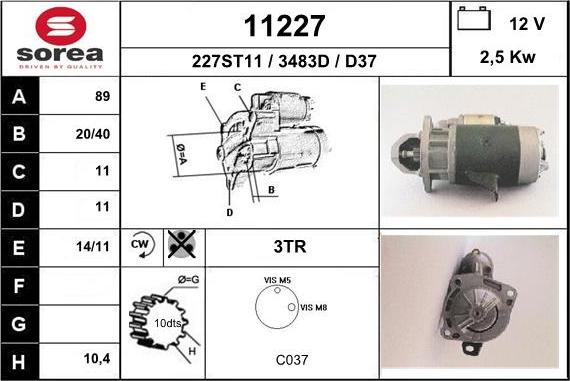 EAI 11227 - Démarreur cwaw.fr