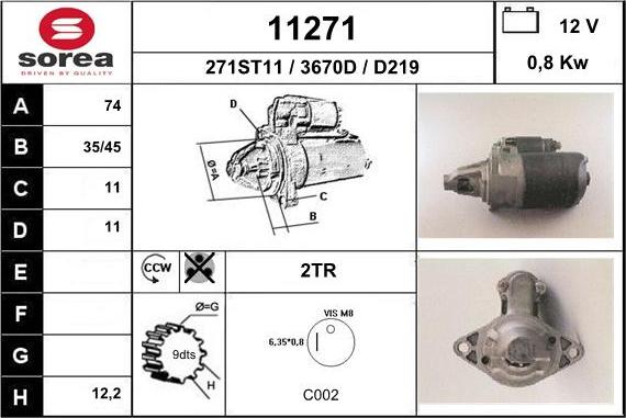 EAI 11271 - Démarreur cwaw.fr