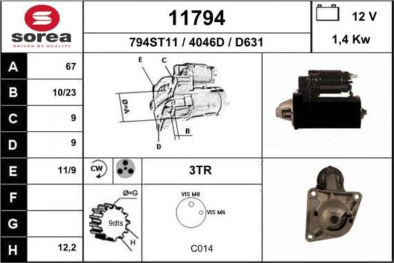 EAI 11794 - Démarreur cwaw.fr