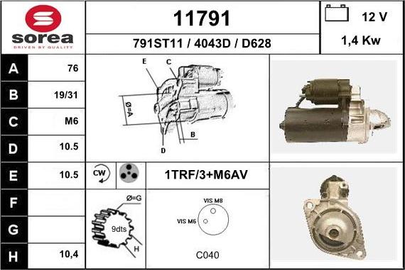 EAI 11791 - Démarreur cwaw.fr