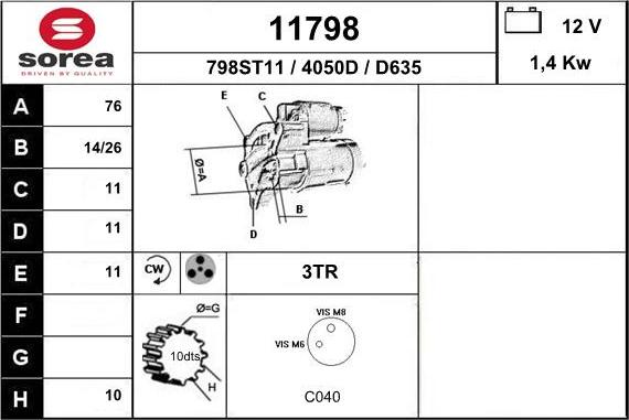 EAI 11798 - Démarreur cwaw.fr