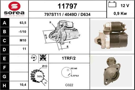 EAI 11797 - Démarreur cwaw.fr