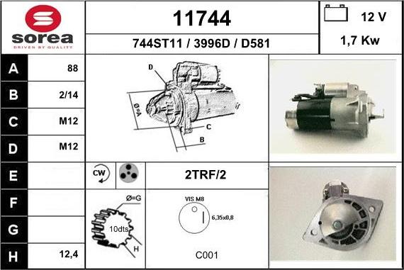 EAI 11744 - Démarreur cwaw.fr