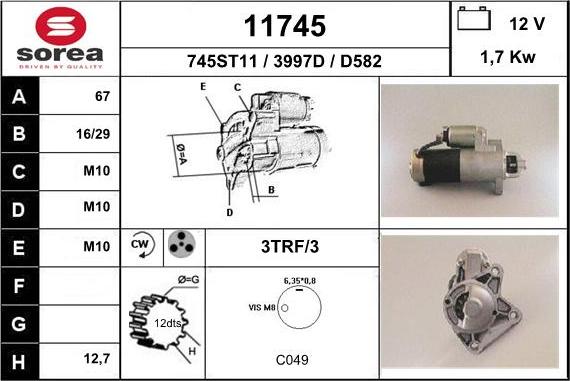 EAI 11745 - Démarreur cwaw.fr