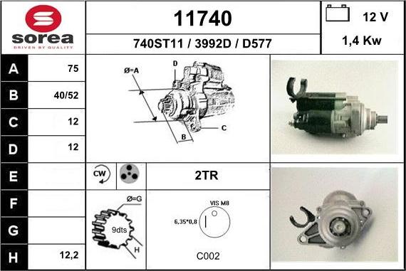 EAI 11740 - Démarreur cwaw.fr