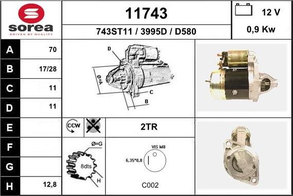 EAI 11743 - Démarreur cwaw.fr