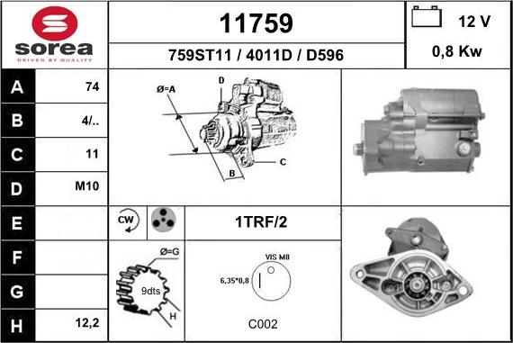 EAI 11759 - Démarreur cwaw.fr