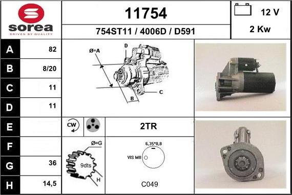 EAI 11754 - Démarreur cwaw.fr