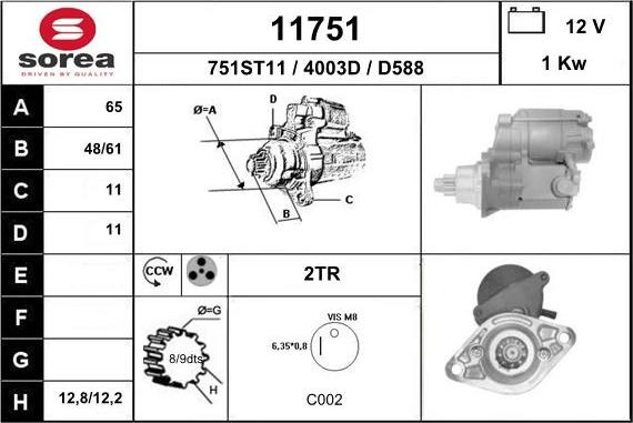 EAI 11751 - Démarreur cwaw.fr